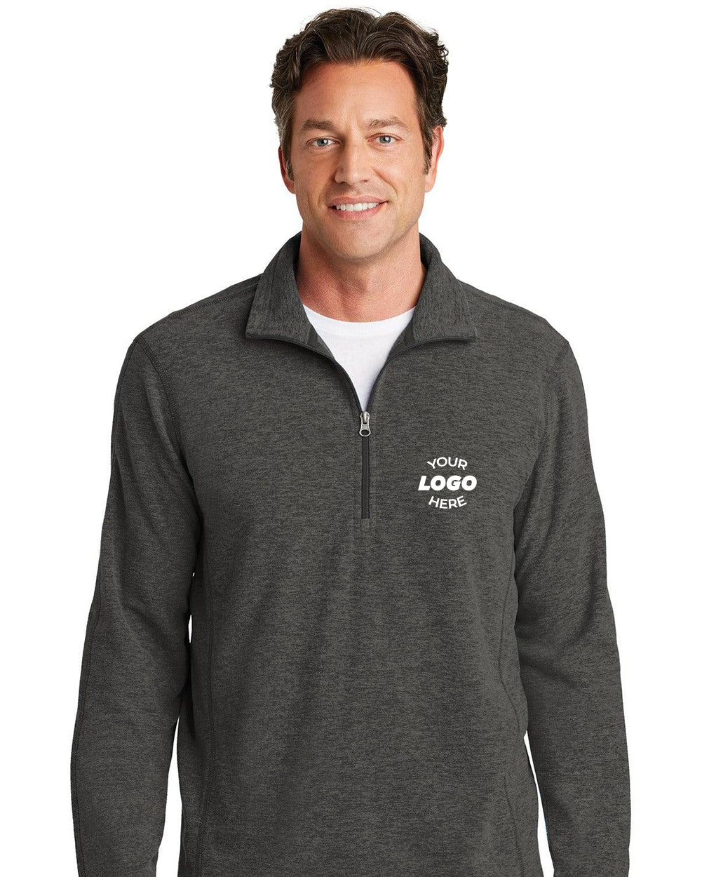 Port Authority L804 Quarter-Zip Pullover with Custom Embroidery