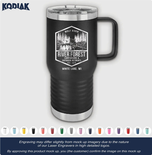 Custom Travel Tumblers 20 oz with your Logo or Design Engraved - Special  Bulk Wholesale Volume Pricing