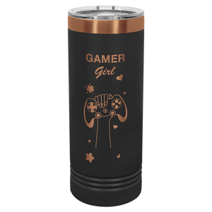 NEW - ION Plated Tumblers - Custom Engraved Drinkware - Special Engraving Color "Ghost Black & Rose Gold" - Free Slider Lid Upgrade!