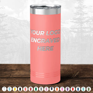 Custom Drinkware Engraved with your Logo or Design - Front Side Logo Included - HUGE LABOR DAY SALE - ENDS TODAY!