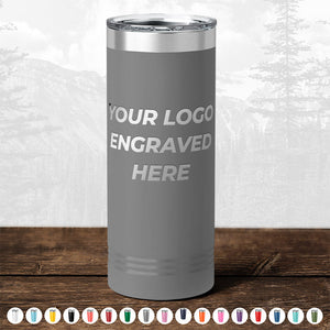 Custom Drinkware Engraved with your Logo or Design - Front Side Logo Included - HUGE LABOR DAY SALE - ENDS TODAY!