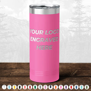 Consider gifting a Kodiak Coolers travel tumbler, expertly engraved with your logo and featuring a subtle mountain scene in the background. This personalized drinkware is part of our BLACK FRIDAY SALE and comes in various colors, with no setup fee required for one-side logo engraving. A minimal order of $250 applies.