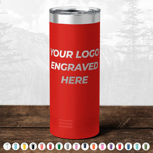 Custom Drinkware Engraved with your Logo or Design - Front Side Logo Included - HUGE LABOR DAY SALE - ENDS TODAY!