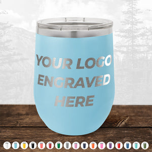 Custom Drinkware Engraved with your Logo or Design - Front Side Logo Included - HUGE LABOR DAY SALE - ENDS TODAY!