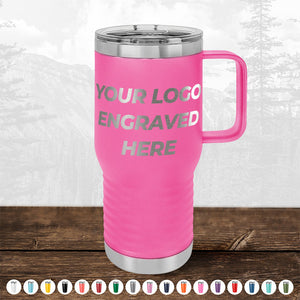 Custom Drinkware Engraved with your Logo or Design - Front Side Logo Included - HUGE LABOR DAY SALE - ENDS TODAY!