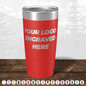 Custom engraved Kodiak Coolers tumblers with your logo on a turquoise tumbler, perfect for bulk orders.