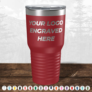 Custom Drinkware Engraved with your Logo or Design - Front Side Logo Included - HUGE LABOR DAY SALE - ENDS TODAY!