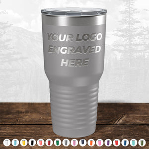 Custom Drinkware Engraved with your Logo or Design - Front Side Logo Included - HUGE LABOR DAY SALE - ENDS TODAY!