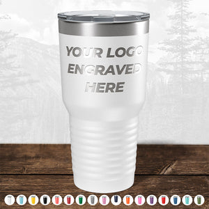 Custom Drinkware Engraved with your Logo or Design - Front Side Logo Included - HUGE LABOR DAY SALE - ENDS TODAY!