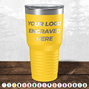 Custom Drinkware Engraved with your Logo or Design - Front Side Logo Included - HUGE LABOR DAY SALE - ENDS TODAY!