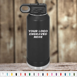 Kodiak Coolers Custom Water Bottles 32 oz with your Logo or Design Engraved - Special Bulk Wholesale Volume Pricing perfect for promoting your brand with laser-engraved logo.