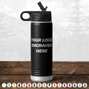 Customize your promotional materials with a sleek Kodiak Coolers 20 oz water bottle featuring your engraved logo.