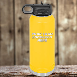 Promote your Kodiak Coolers brand with a Custom Water Bottles 32 oz with your Logo or Design Engraved - Special Bulk Wholesale Volume Pricing.