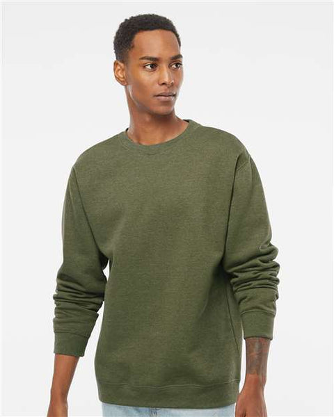 Design Custom Printed Independent Trading Co. Midweight 100% Cotton Crewneck  Sweatshirt SS3000 - Kodiak Wholesale