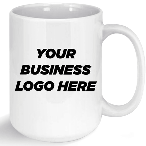 Full Color Logo - 15 oz. Large Ceramic Coffee Mug