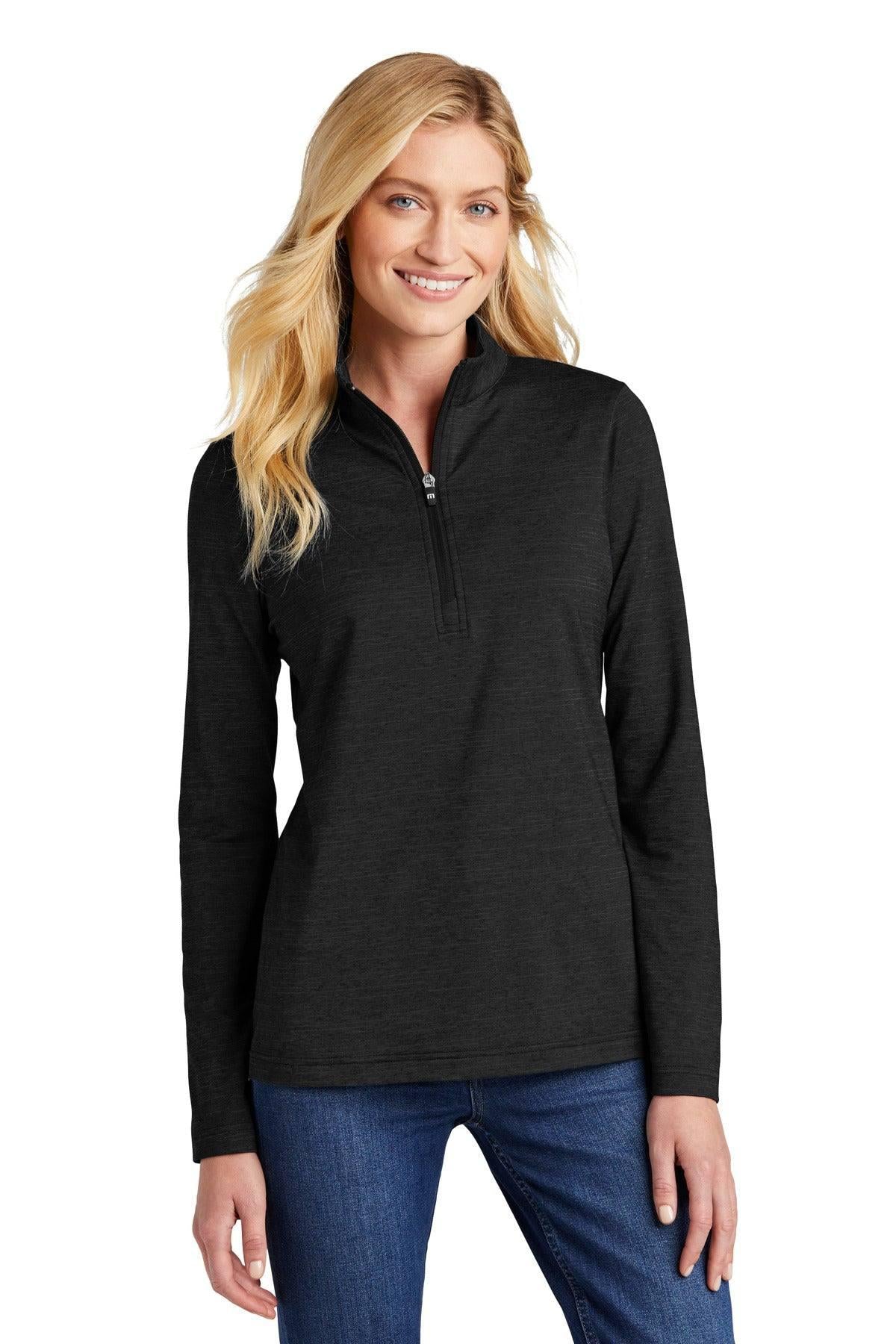 Nwt TravisMathew Ladies Crestview 1/4 Zip Pullover Jacket Black store Size L TM1WW003