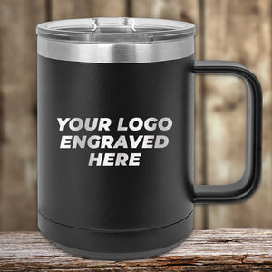 Design Bulk Custom Coffee Mugs 15 oz Insulated with Engraved Logo