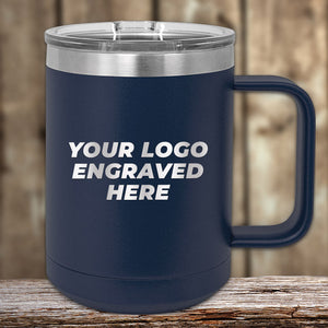 Engraved Custom Logo Drinkware - Single Side Engraving Included in Price - Bulk Tiered Pricing