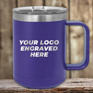 Engraved Custom Logo Drinkware - Single Side Engraving Included in Price - Bulk Tiered Pricing