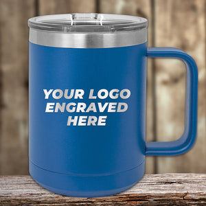 Engraved Custom Logo Drinkware - Single Side Engraving Included in Price - Bulk Tiered Pricing