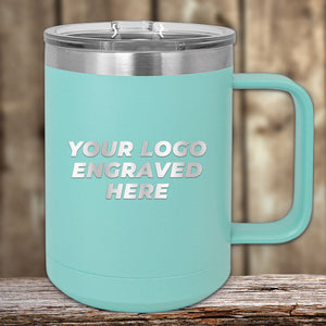 Engraved Custom Logo Drinkware - Single Side Engraving Included in Price - Bulk Tiered Pricing