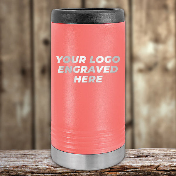 Teal Insulated Slim Can Koozies - Customized with YOUR design!