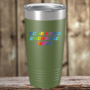 A Kodiak Coolers custom tumbler with your business logo printed on it.