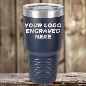 Engraved Custom Logo Drinkware - Single Side Engraving Included in Price - Bulk Tiered Pricing