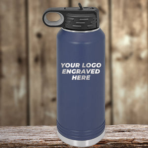 Engraved Custom Logo Drinkware - Single Side Engraving Included in Price - Bulk Tiered Pricing